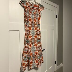 Floral Orange Dress